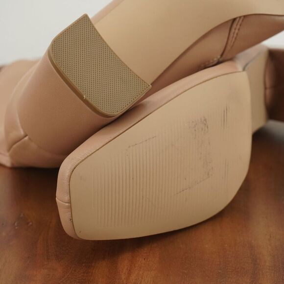 Steve Madden Womens Harli Ankle Boots Booties Faux Leather Blush Pink Heeled 10M - Picture 9 of 9